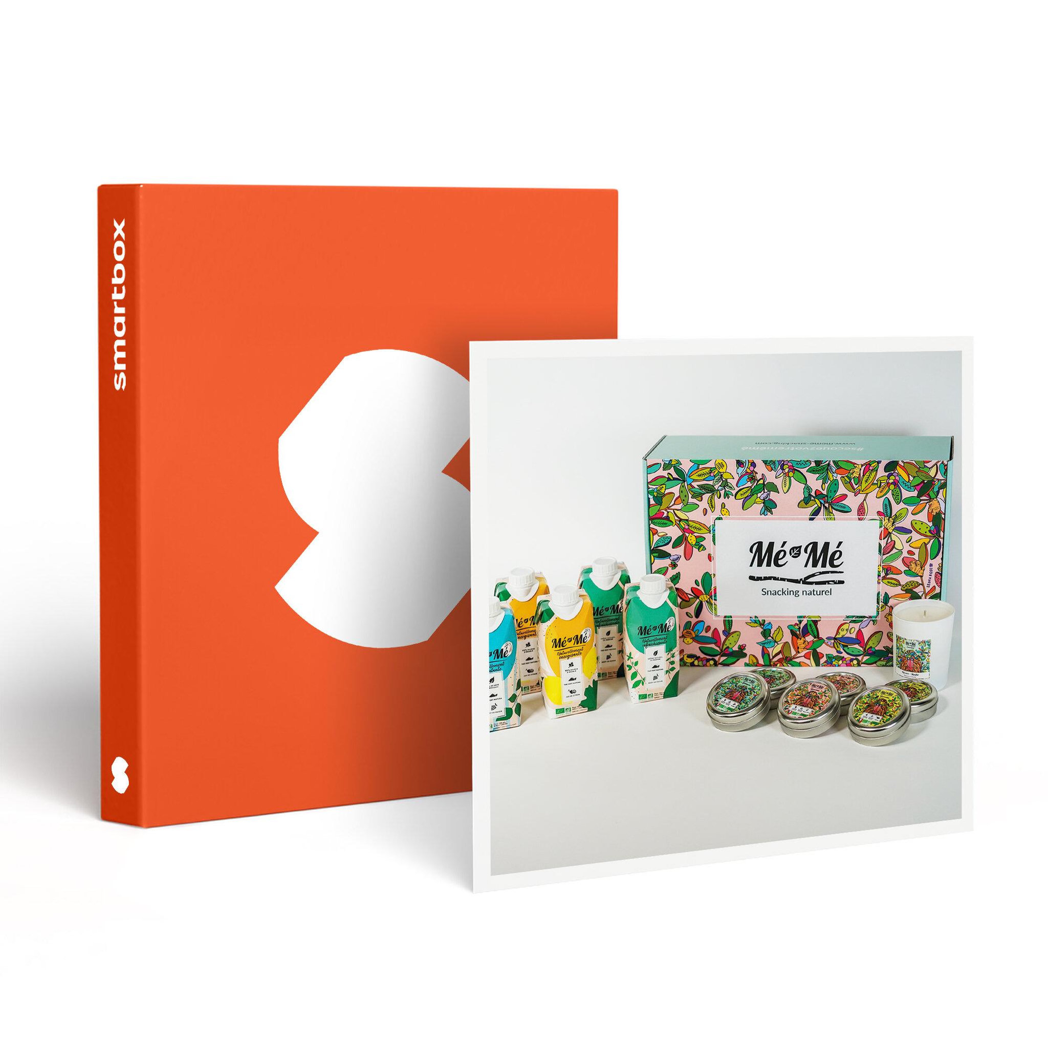 Smartbox Box de boissons et bonbons sains, bio et français avec bougie livrée à domicile - coffret cadeau sport & aventure