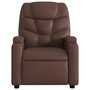 Voir la diapositive 4 : VIDAXL Fauteuil de massage inclinable Marron Similicuir