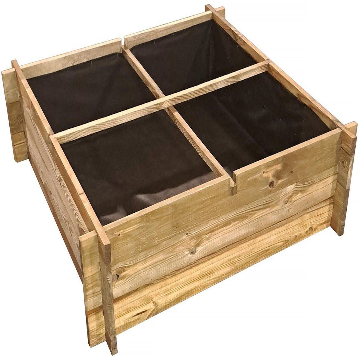 Habitat et Jardin Carré potager en bois  Aroma  - 100 x 100 x 30 cm