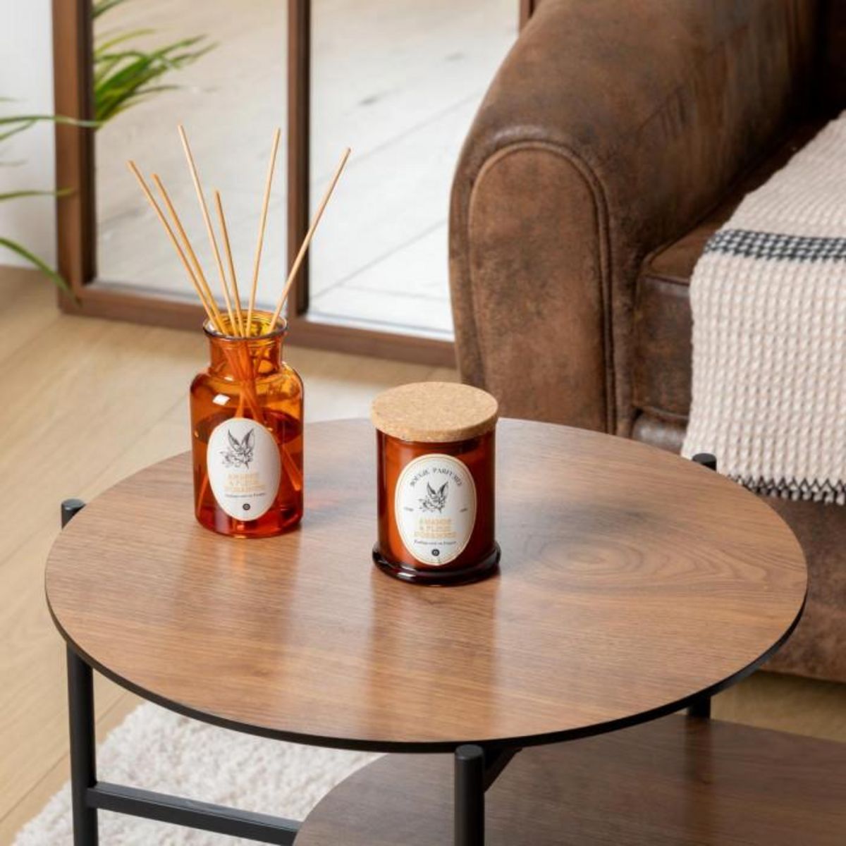 ATMOSPHERA Bougie Parfumée  Hapo  150g Amande & Fleur d'Oranger