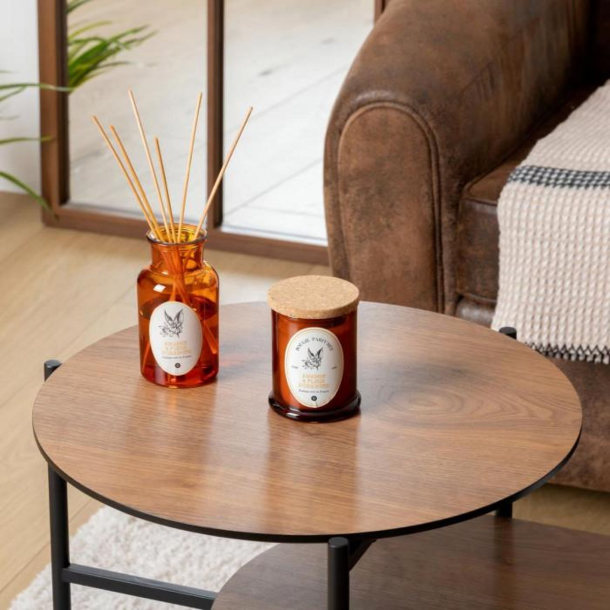 ATMOSPHERA Bougie Parfumée  Hapo  150g Amande & Fleur d'Oranger