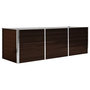Voir la diapositive 2 : VIDAXL Lit sureleve de jardin Marron 240x80x77 cm Acier galvanise