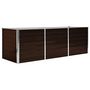 Voir la diapositive 2 : VIDAXL Lit sureleve de jardin Marron 240x80x77 cm Acier galvanise
