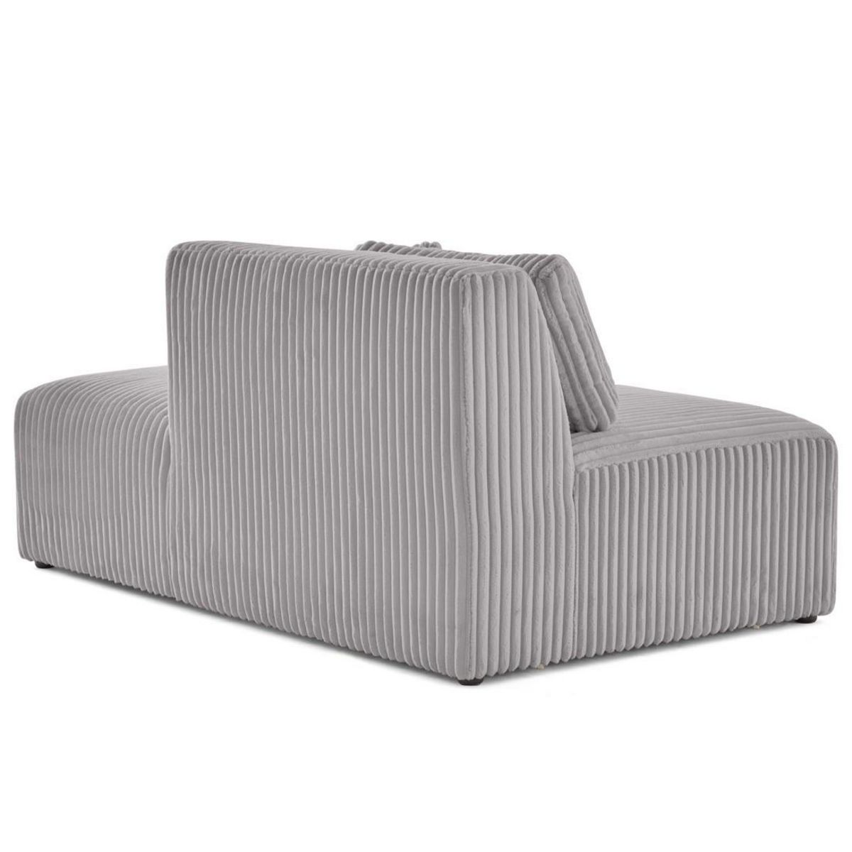 LISA DESIGN Victoire - module d'assise droit en velours côtelé grosses côtes