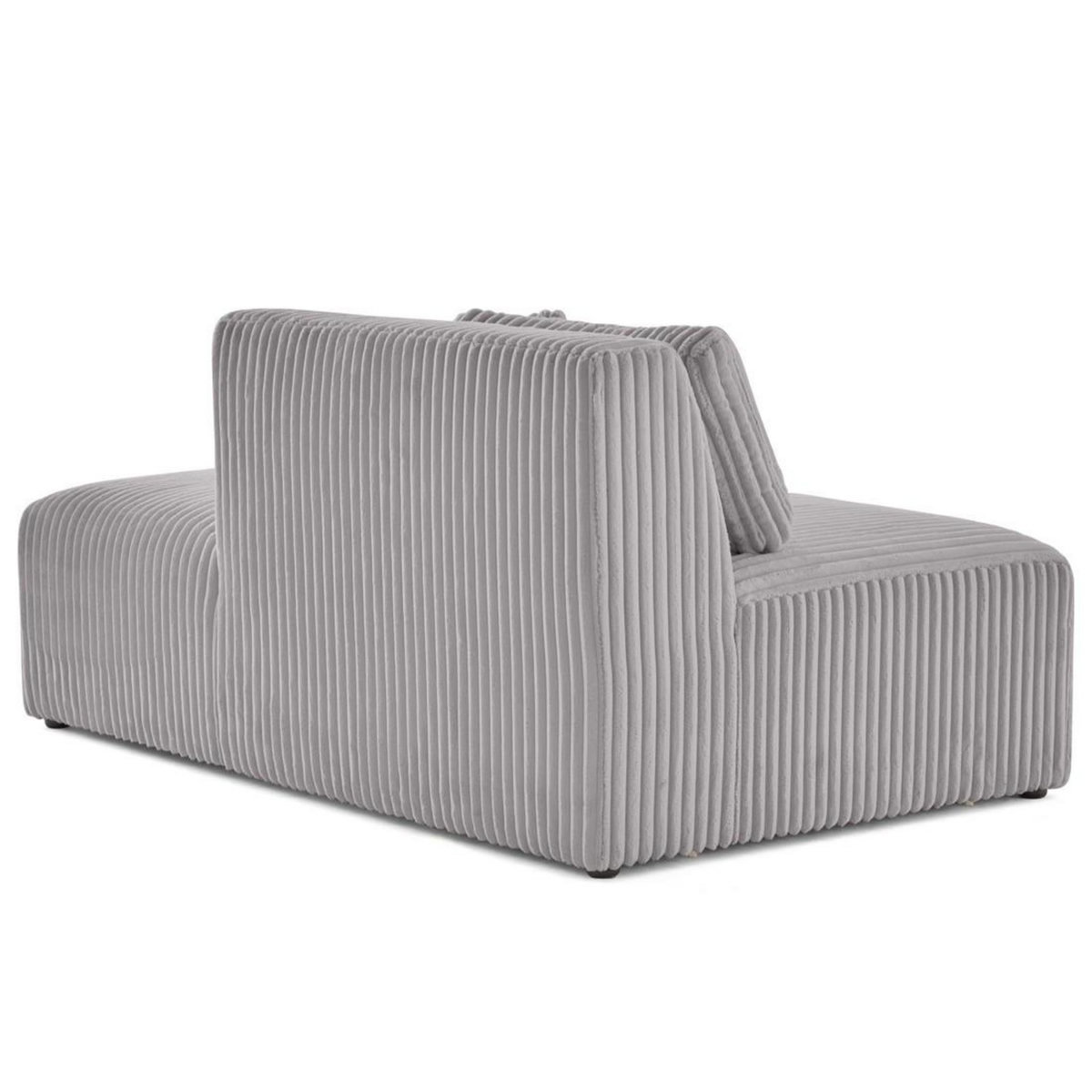 LISA DESIGN Victoire - module d'assise droit en velours côtelé grosses côtes