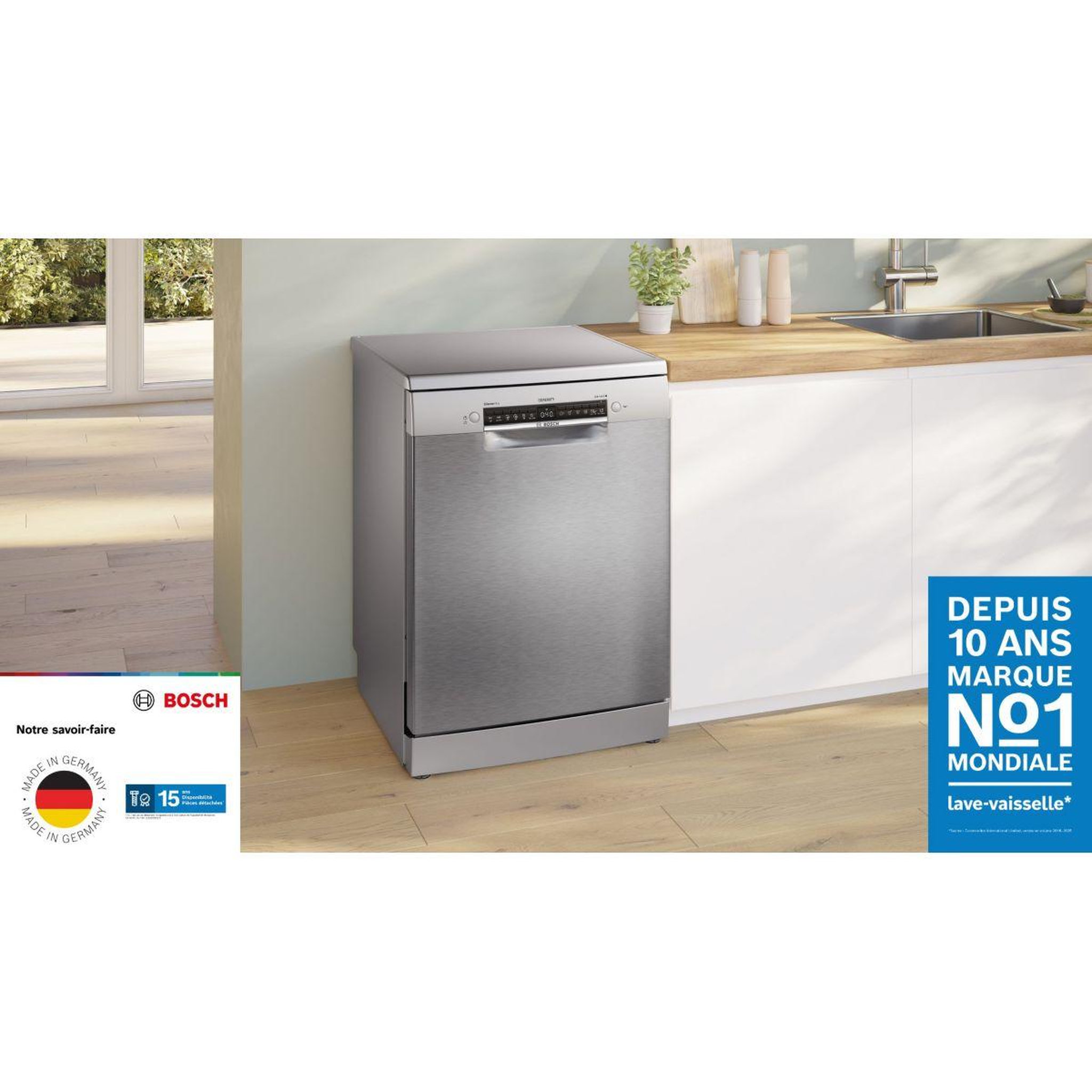 Voir la diapositive 2 : BOSCH Lave vaisselle 60 cm sms4eci28f série 4 serenity silence plus