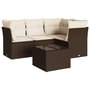 Voir la diapositive 2 : VIDAXL Salon de jardin avec coussins 5 pcs marron resine tressee
