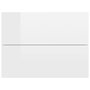 Voir la diapositive 5 : VIDAXL Tables de chevet 2pcs Blanc brillant 40x30x30cm Bois ingenierie