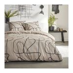 Today Parure de couette - TODAY - Sunshine 0.20 - 220x240cm - 2 personnes - Imprimée - Coton 57 fils