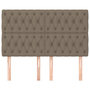 Voir la diapositive 3 : VIDAXL Tetes de lit 4 pcs Taupe 80x7x78/88 cm Tissu