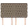 Voir la diapositive 3 : VIDAXL Tetes de lit 4 pcs Taupe 80x7x78/88 cm Tissu