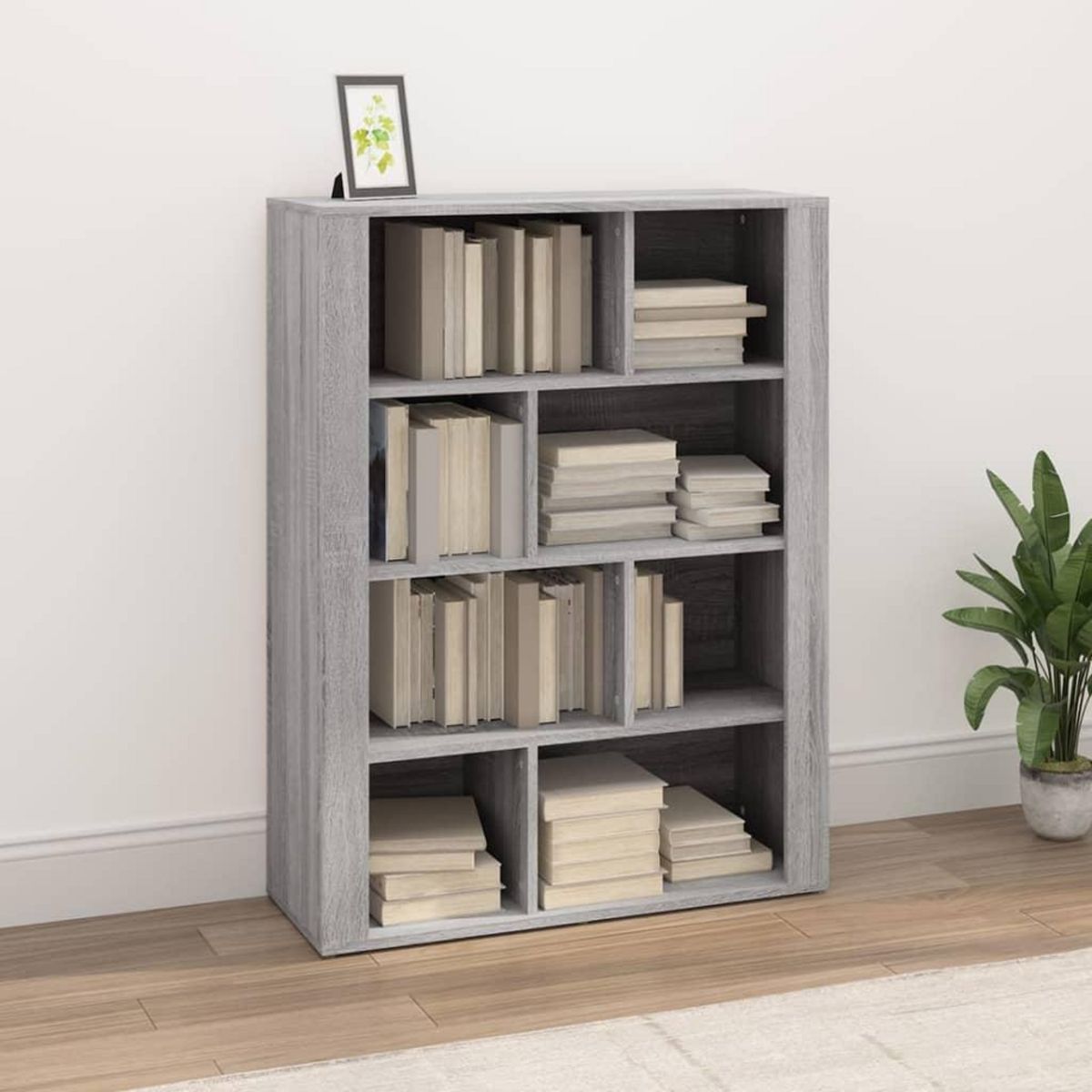 VIDAXL Buffet Sonoma gris 80x30x106 cm Bois d'ingenierie
