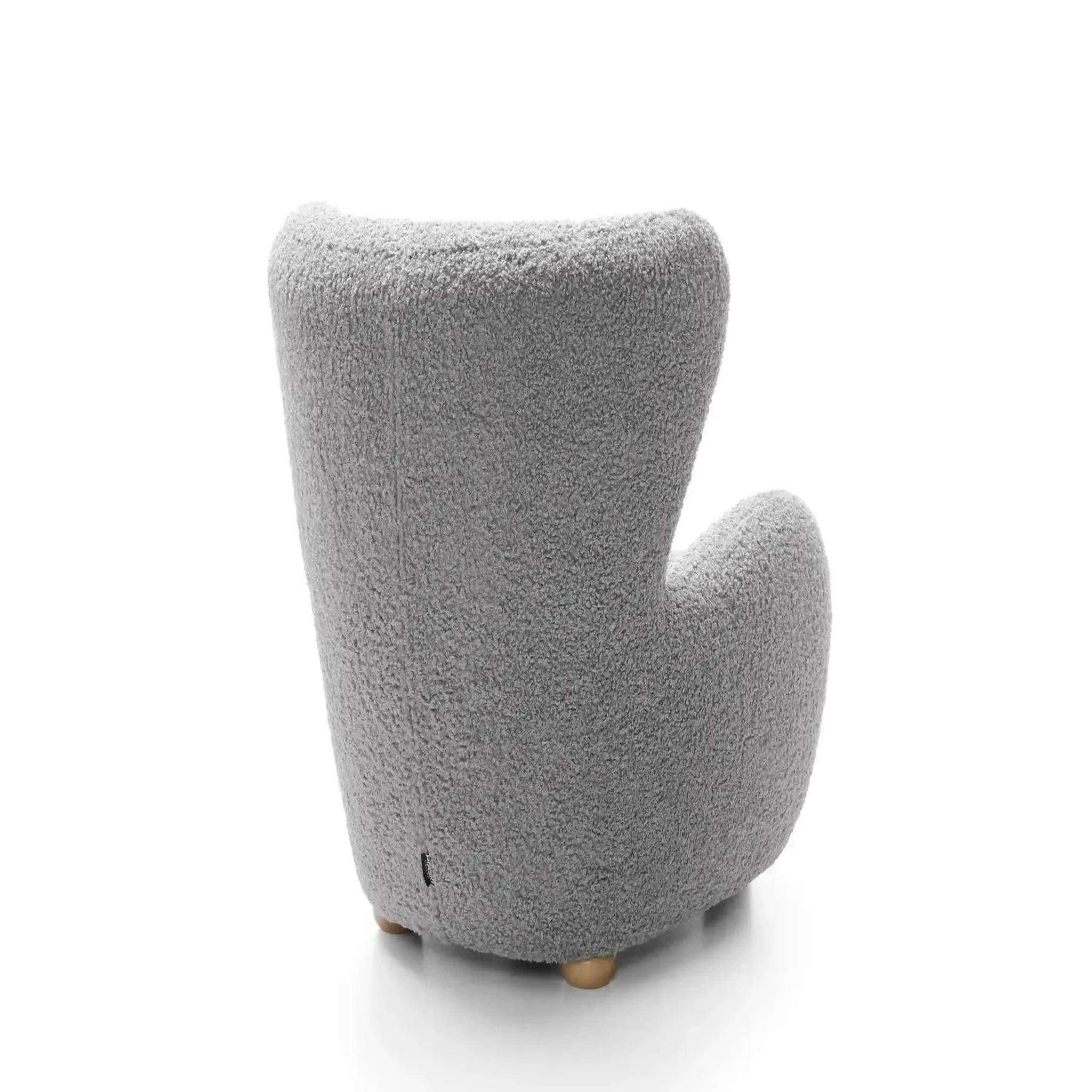 Voir la diapositive 5 : CASANOVA PARIS Lili - fauteuil tissu bouclette