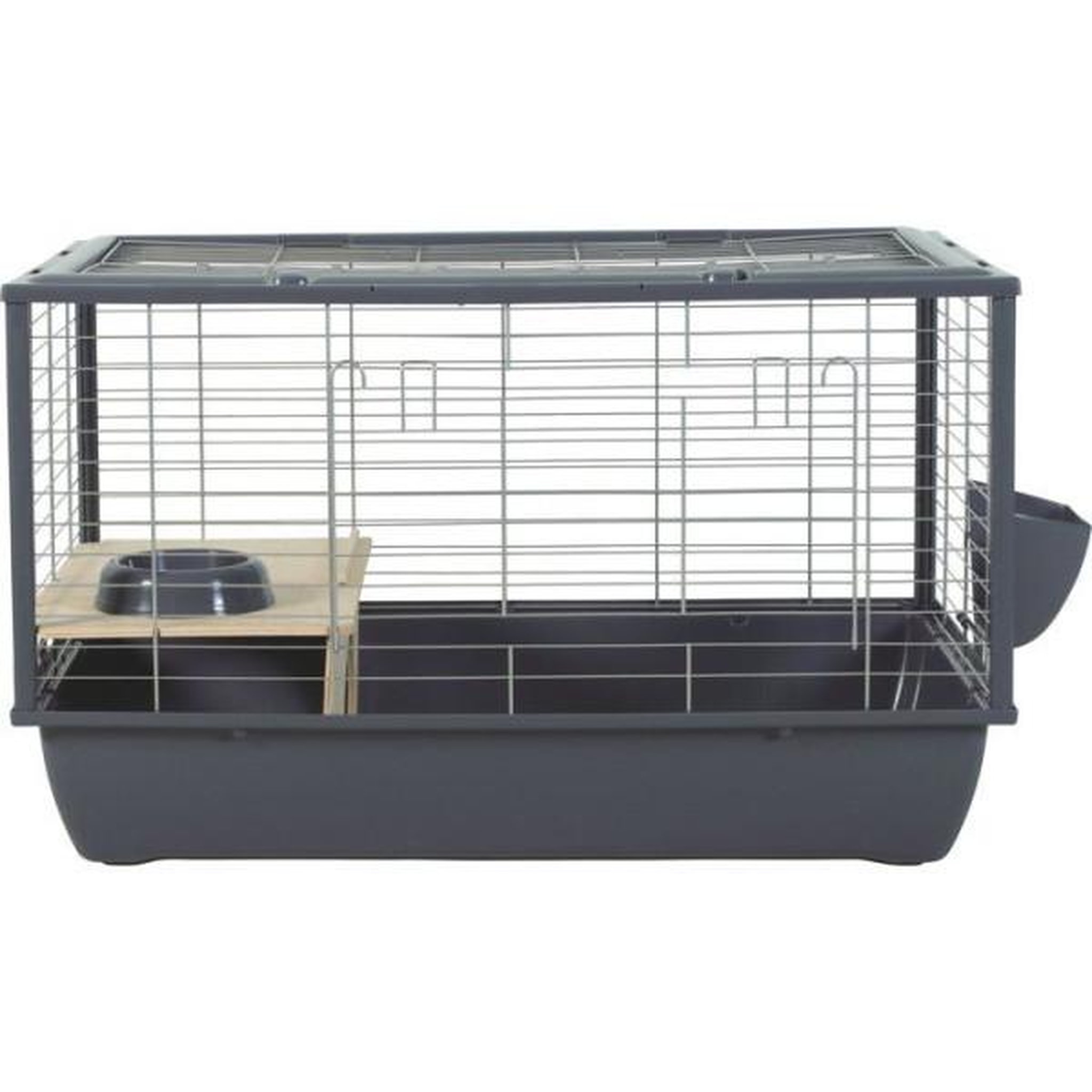 Voir la diapositive 2 : Zolux ZOLUX Cage grillagée cochon d'inde et rongeur Néolife - 80 x 52,5 x 48 cm - Gris