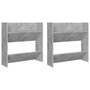 Voir la diapositive 2 : VIDAXL Armoires a chaussures murales 2 pcs Gris beton 60x18x60 cm