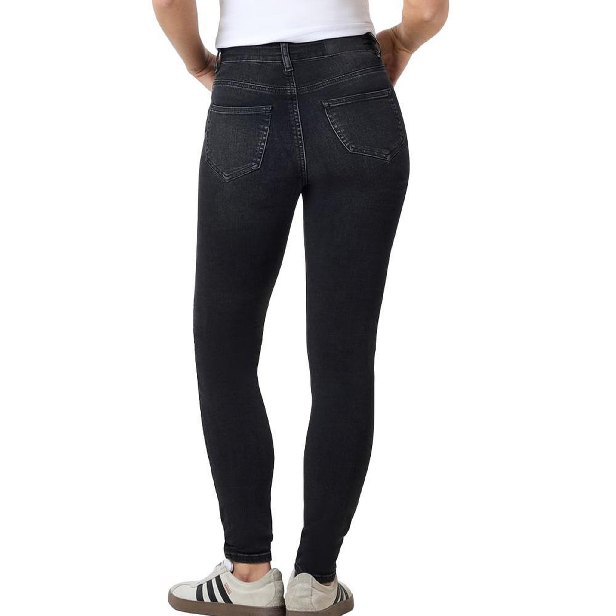 Voir la diapositive 2 : NOISY MAY Jean Skinny Gris Foncé Femme Noisy May Satty
