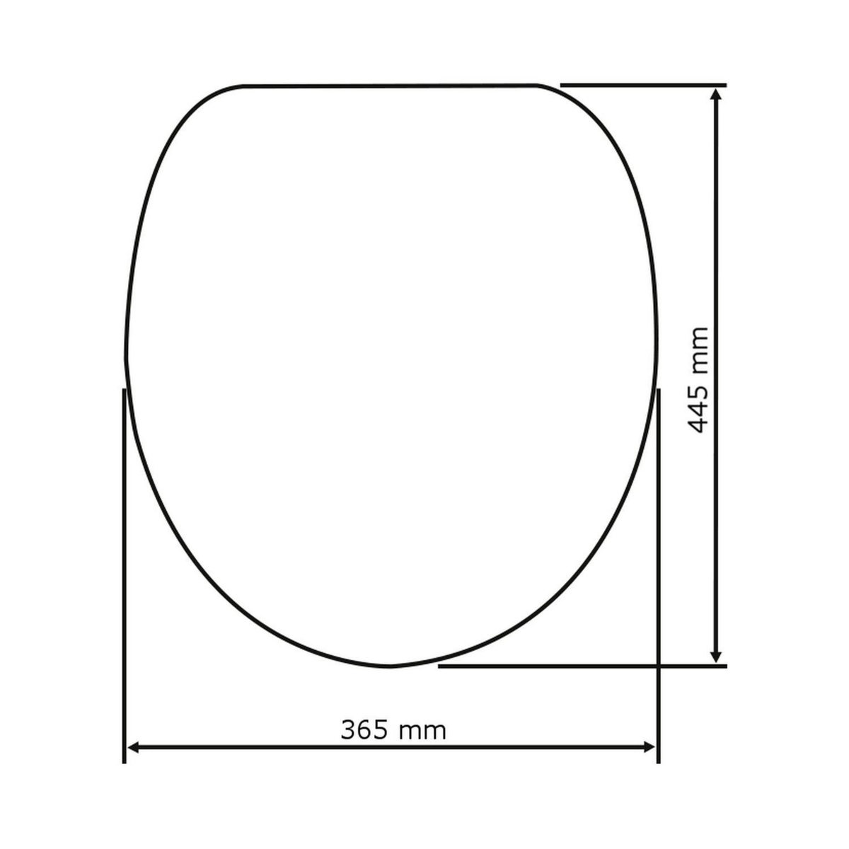 Wenko Abattant WC en duroplast design Slate - Gris anthracite