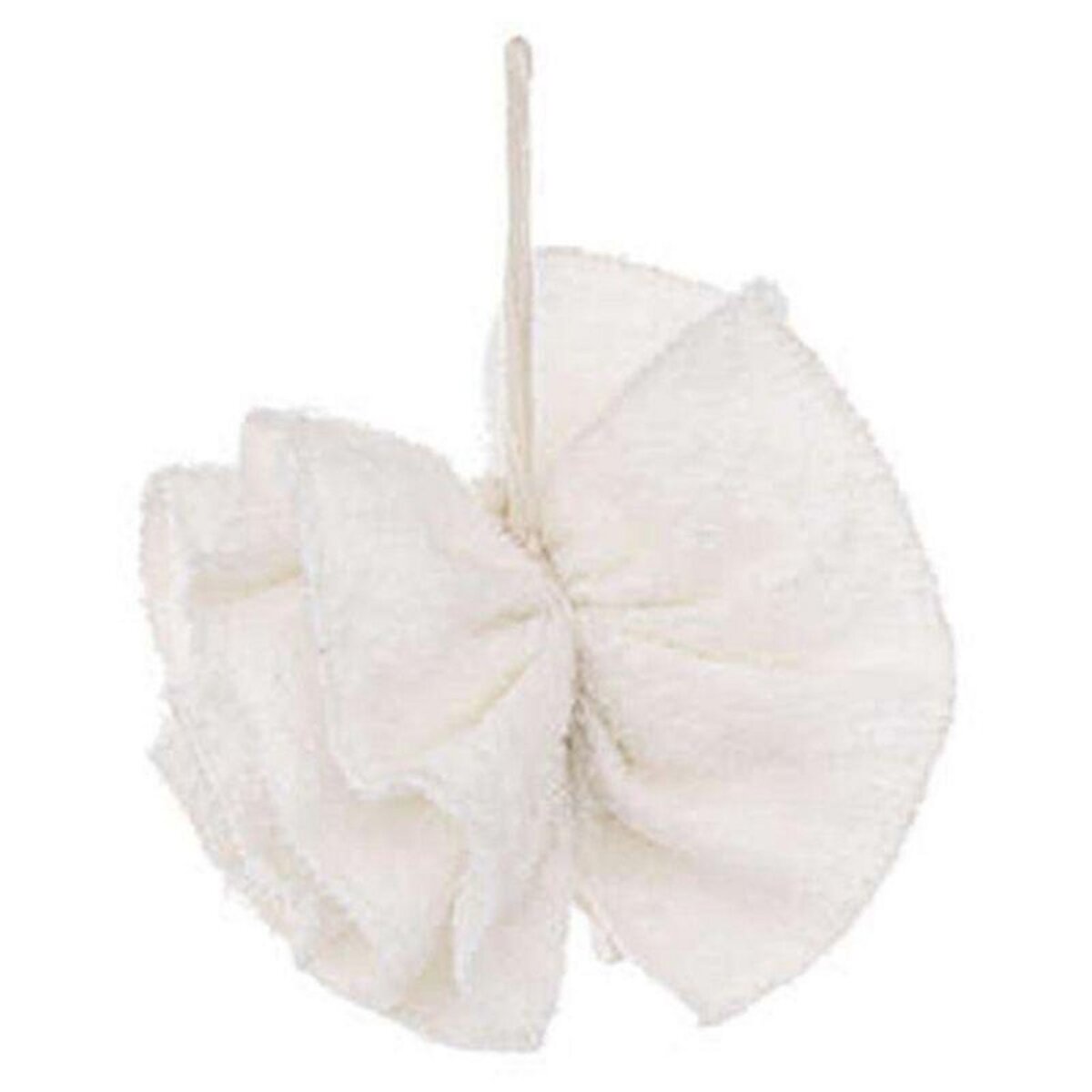  Fleur de Douche en Tissu  Textile  14cm Beige
