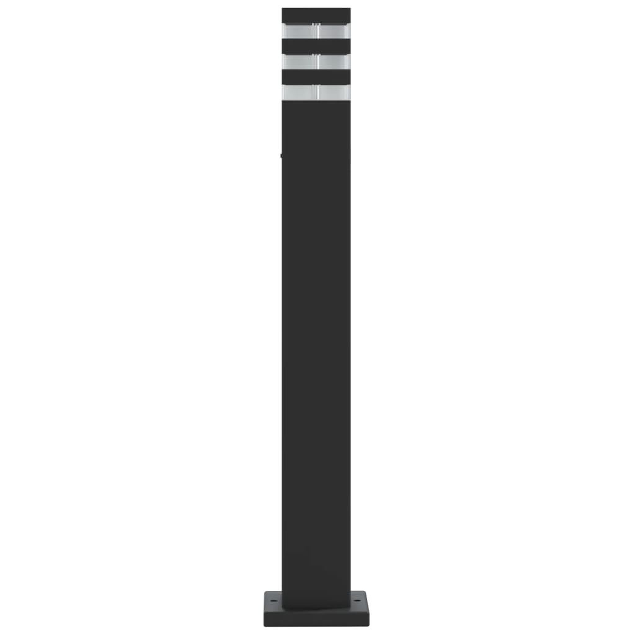 Voir la diapositive 5 : VIDAXL Lampadaires d'exterieur 3 pcs noir 80 cm aluminium