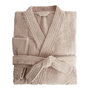 Voir la diapositive 1 : ACTUEL Peignoir kimono uni en coton 300gsm