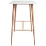 Voir la diapositive 3 : VIDAXL Table de bar Blanc 120x60x105 cm