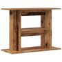 Voir la diapositive 2 : VIDAXL Support d aquarium vieux bois 80x35x60 cm bois d ingénierie