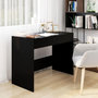Voir la diapositive 1 : VIDAXL Bureau Noir 101x50x76,5 cm Bois d'ingenierie
