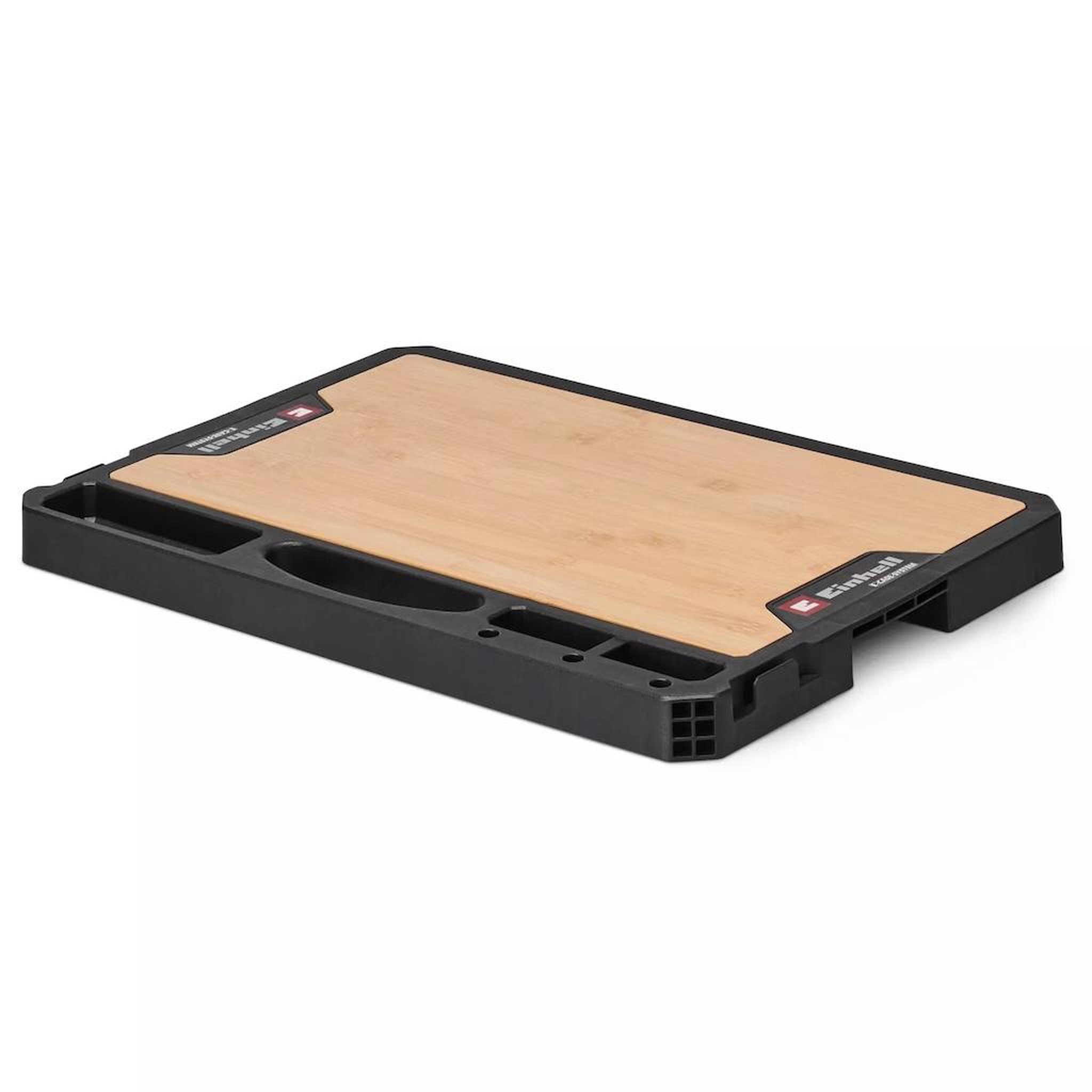 Einhell Plaque de travail e-case - plateau bambou - établi mobile - compatible système einhell