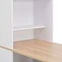 Voir la diapositive 5 : VIDAXL Table de bar avec armoire Blanc 115x59x200 cm