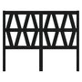 Voir la diapositive 3 : VIDAXL Tete de lit Noir 166x4x100 cm Bois massif de pin