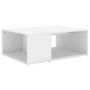 Voir la diapositive 2 : VIDAXL Table basse blanc 90x67x33 cm bois d'ingenierie