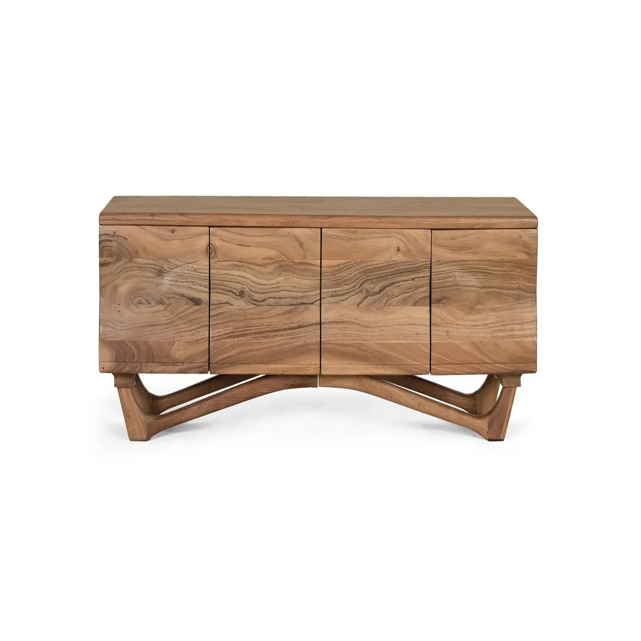 GINER Y COLOMER SL Meuble tv en bois d'acacia 170 cm style rustique moderne