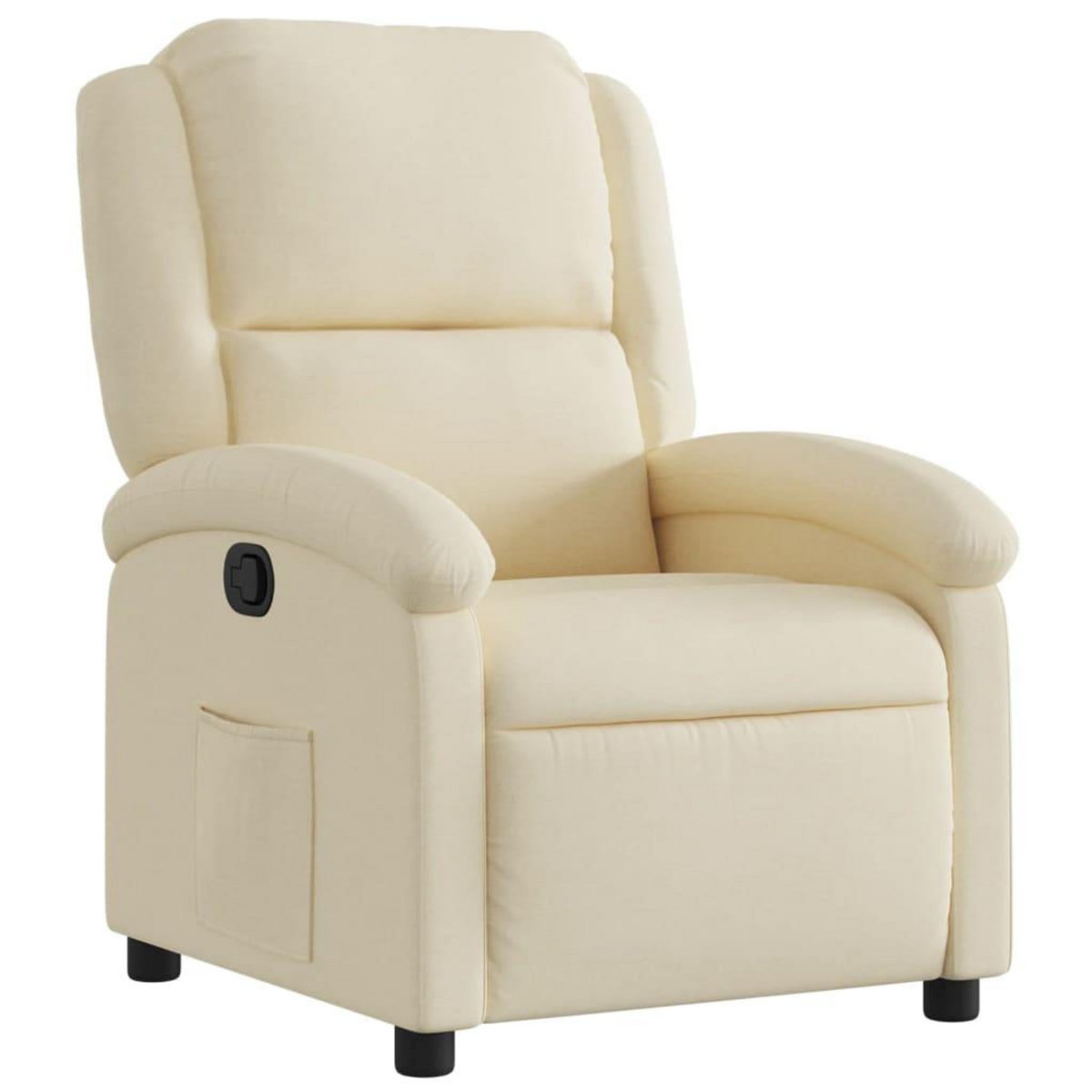 VIDAXL Fauteuil inclinable Creme Tissu