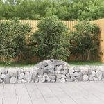 VIDAXL Paniers a gabions arques 4 pcs 200x30x40/60 cm Fer galvanise