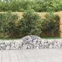 Voir la diapositive 1 : VIDAXL Paniers a gabions arques 4 pcs 200x30x40/60 cm Fer galvanise