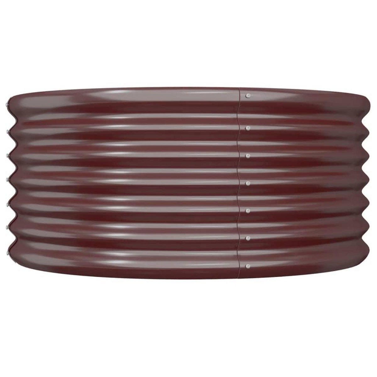 VIDAXL Jardiniere de jardin Acier enduit de poudre 80x80x36 cm Marron