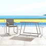 Voir la diapositive 3 : OUTSUNNY Salon de jardin design relax 2 personnes 3 pièces avec coussins déhoussables gris