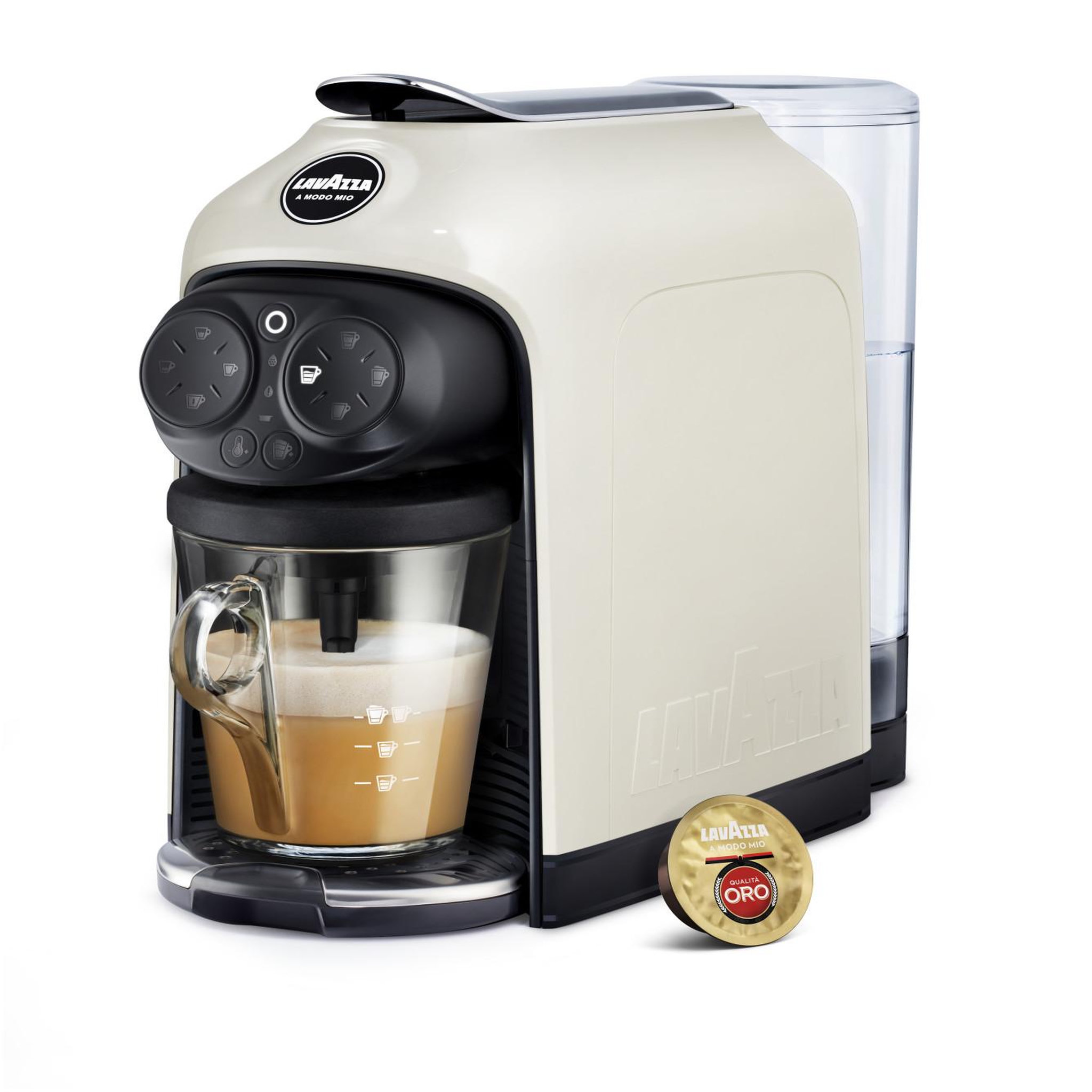 Voir la diapositive 1 : LAVAZZA Machine à café à capsules Lavazza Desea 1,1 L automatique blanche