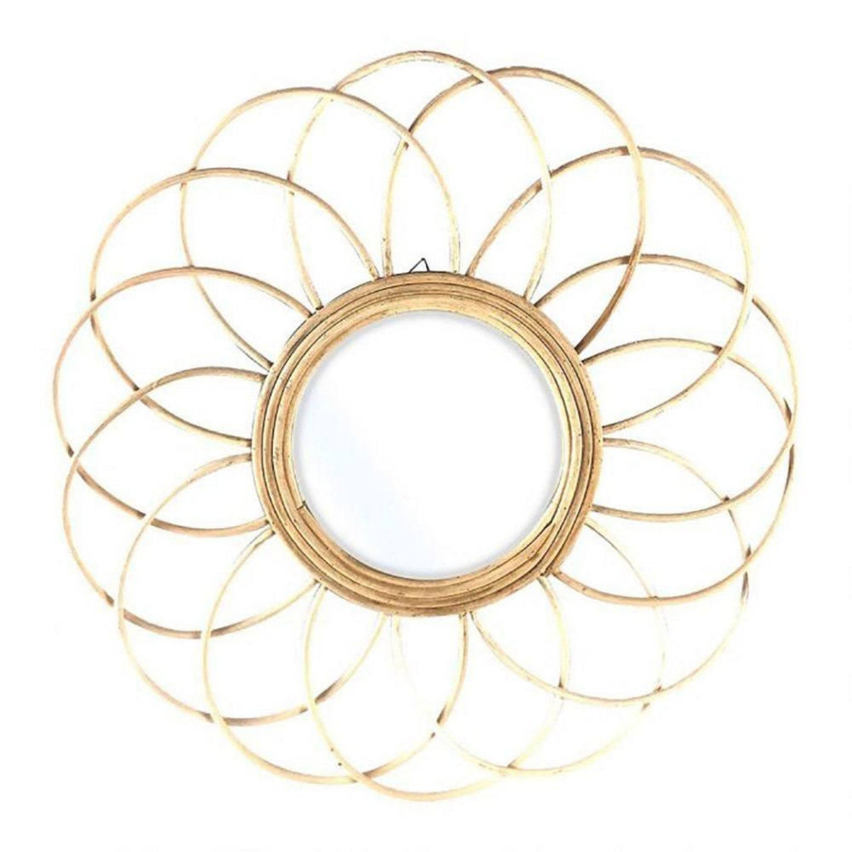 OSTARIA Miroir marguerite rotin D38.5