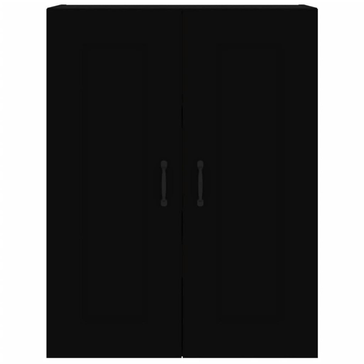 VIDAXL Armoire murale suspendue Noir 69,5x32,5x90 cm