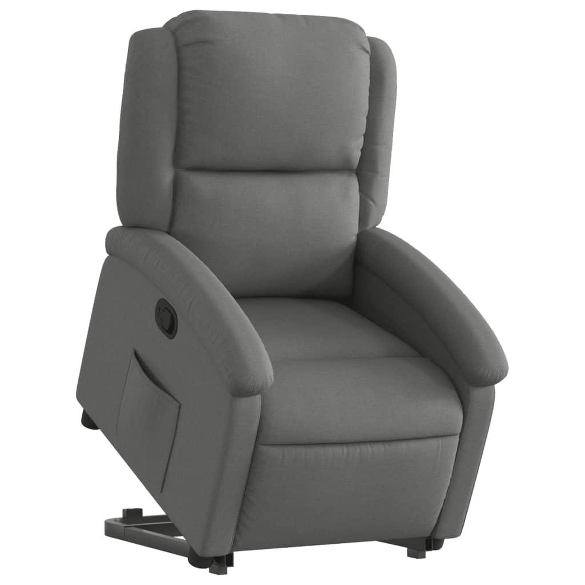 Voir la diapositive 3 : VIDAXL Fauteuil inclinable Gris fonce Tissu