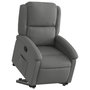 Voir la diapositive 3 : VIDAXL Fauteuil inclinable Gris fonce Tissu