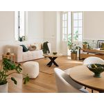 LISA DESIGN Suzano - canapé 3 places - en tissu texturé. Coloris disponibles : Vert