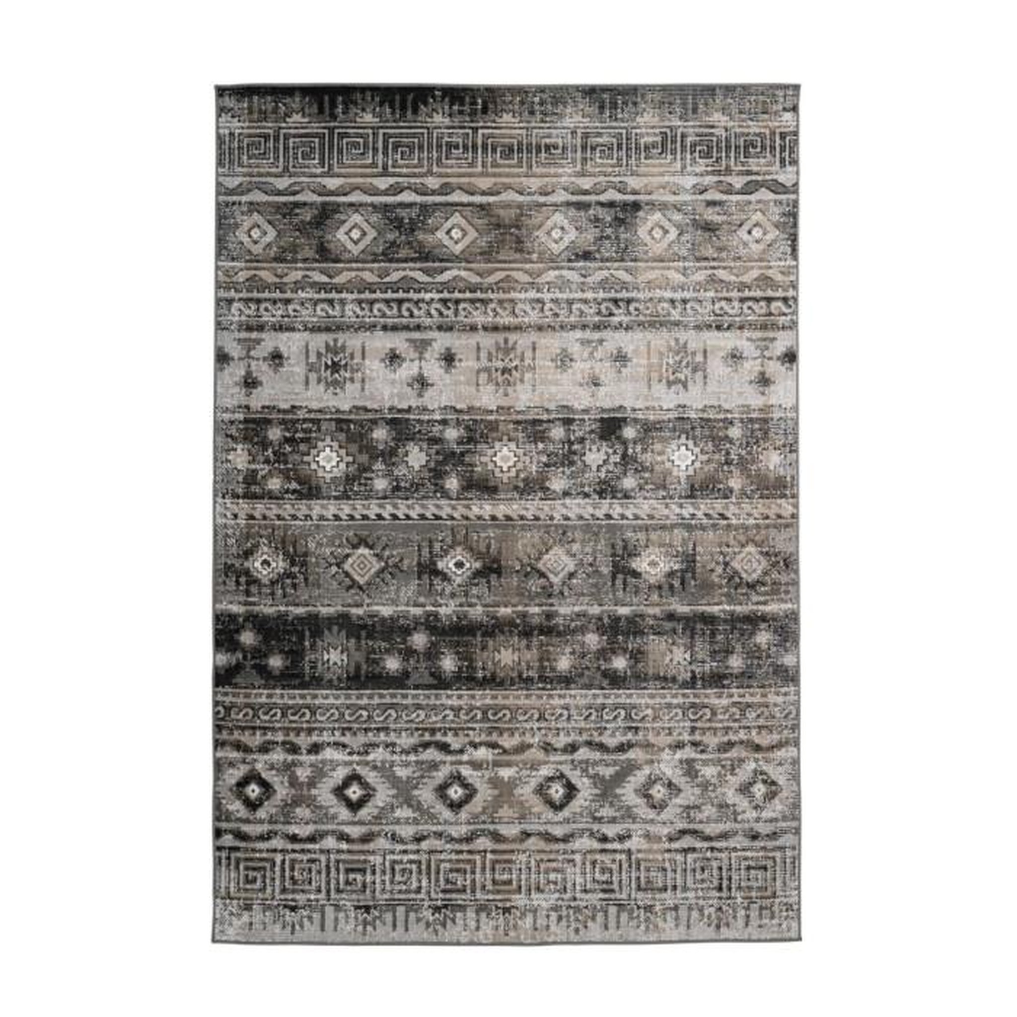 Paris Prix Tapis Ethnique à Poils Courts  Ariya  Gris. Coloris disponibles : Gris