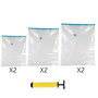 Voir la diapositive 2 : Paris Prix Lot de 6 Housses & Pompe  Vide d'Air  100cm Transparent