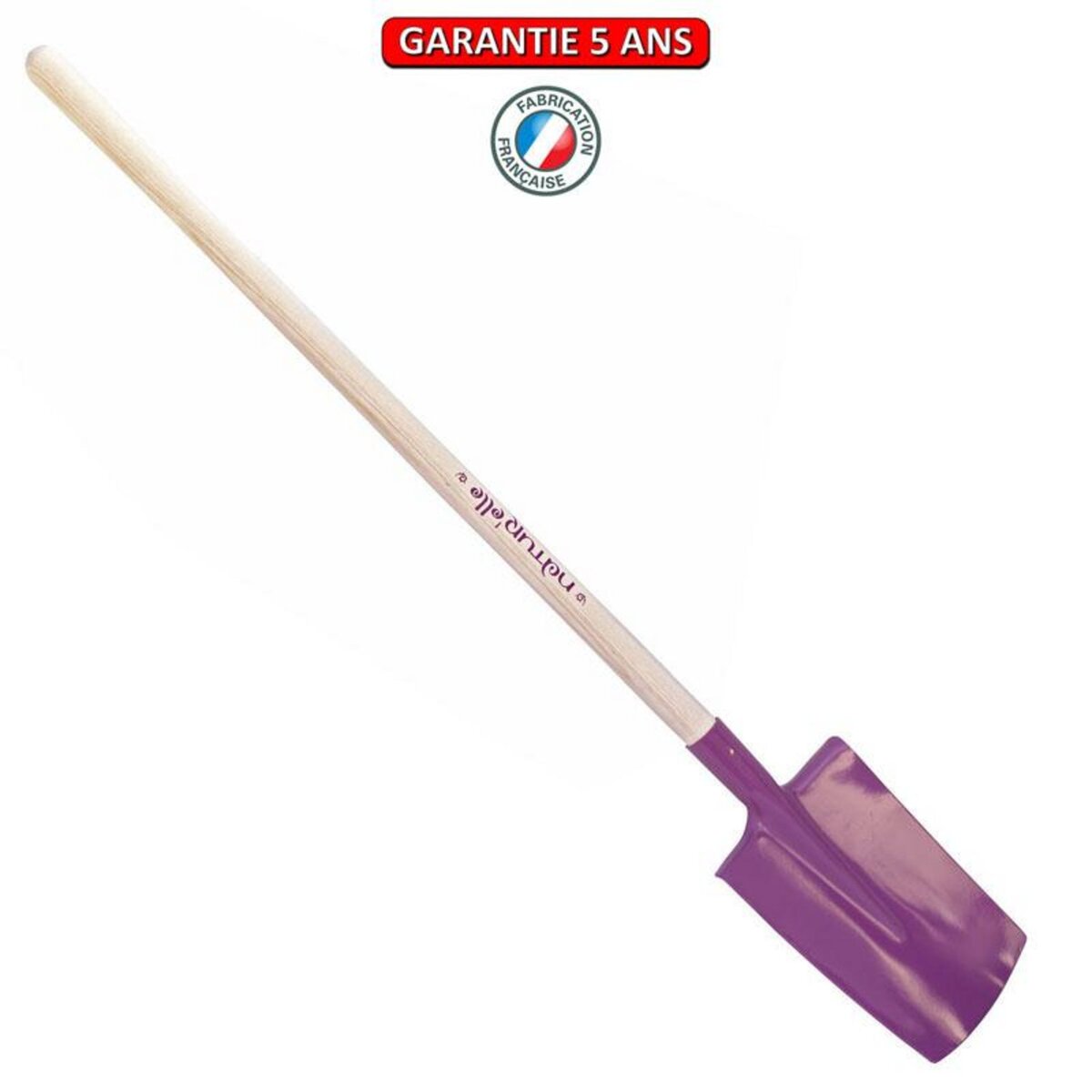 OUTILS PERRIN Bêche standard manche pomme 105cm- Bêche 28cm - Framboisine