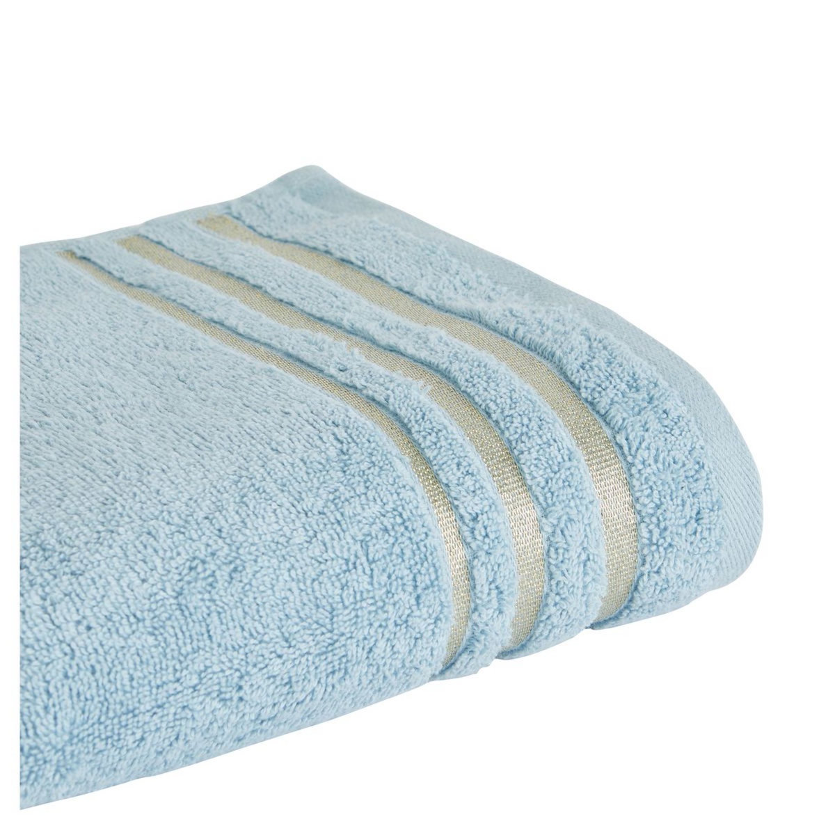 ACTUEL Serviette unie en coton liteau Lurex 500 g/m² SANDY 