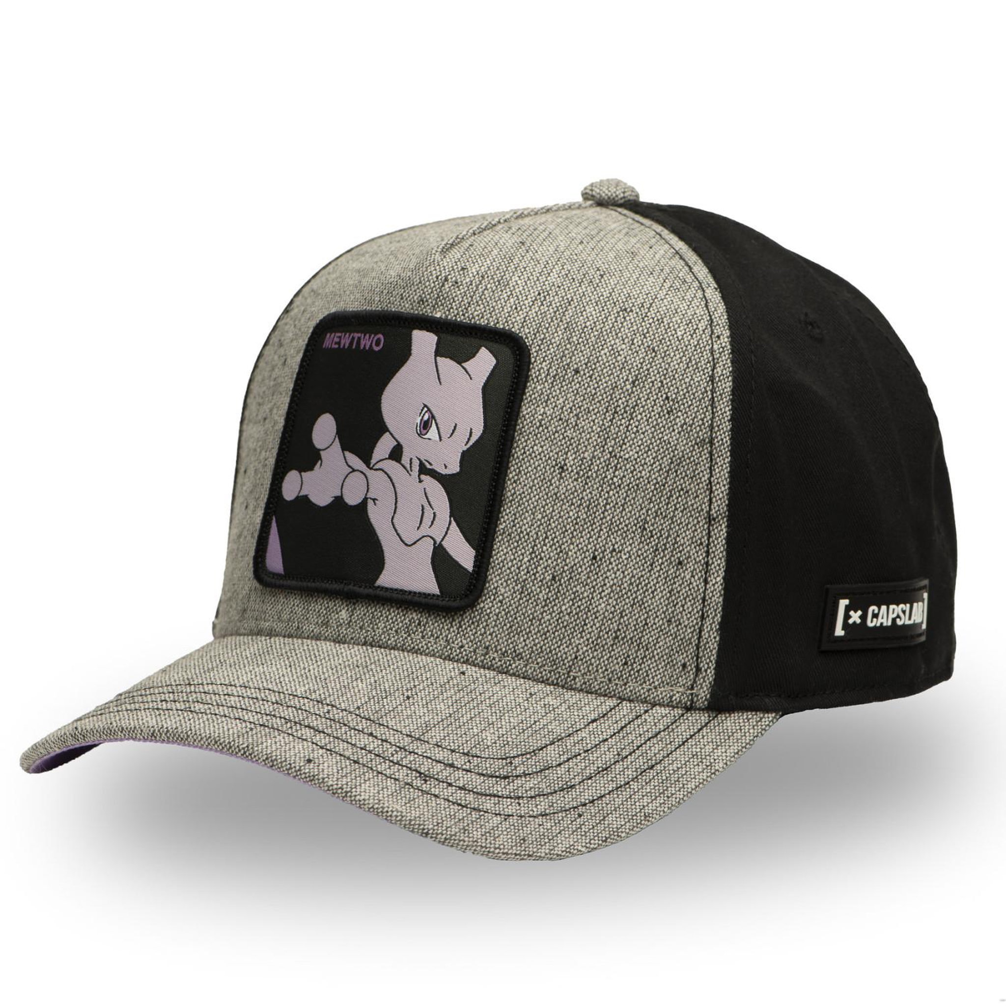 CAPSLAB Casquette trucker premium effet neppy Pokemon Mewtwo pas cher ...