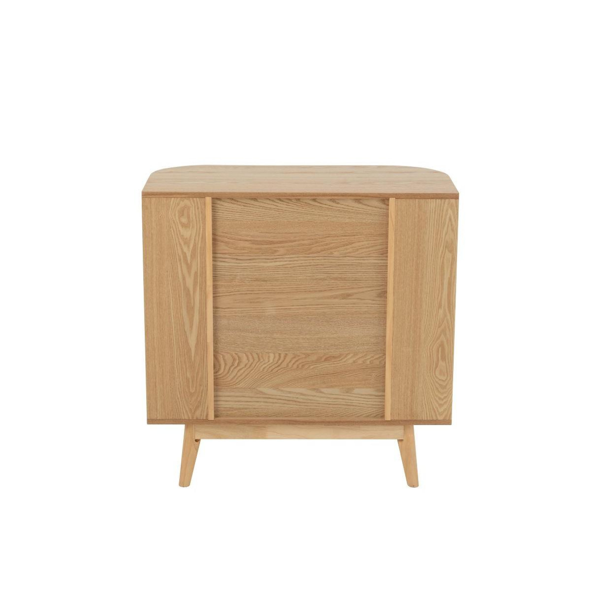 Voir la diapositive 5 : J-LINE Meuble de Rangement en Bois  Alta  80cm Naturel