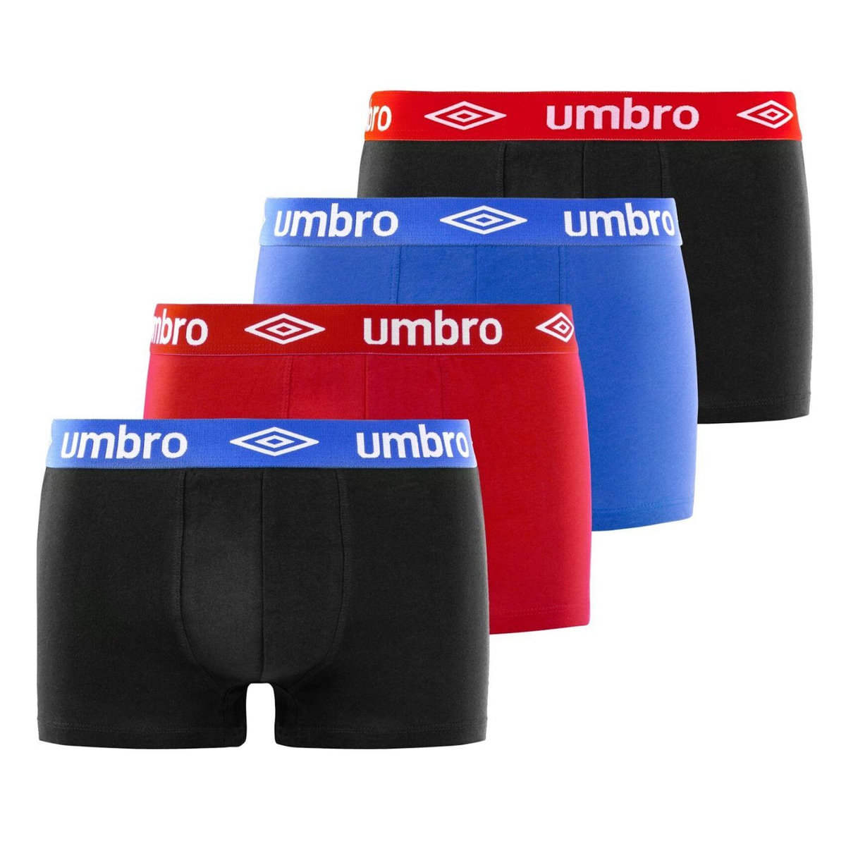 UMBRO Lot de 4 boxers en coton homme Classic